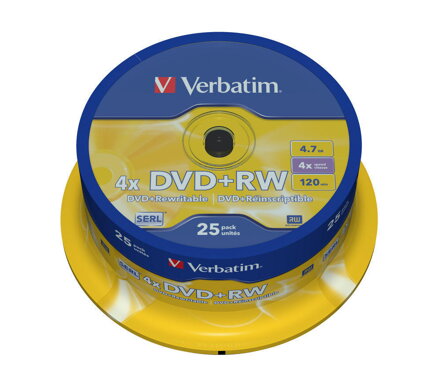 Verbatim DVD+RW 4X Cake 25