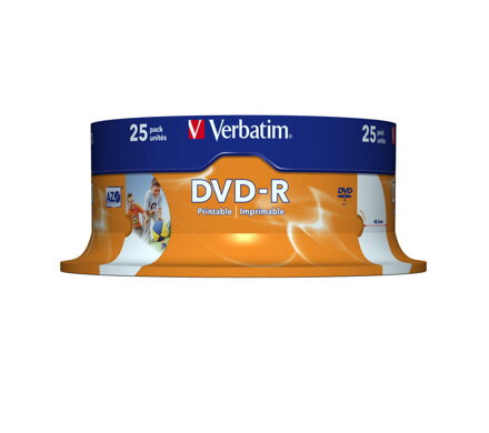 Verbatim DVD-R 16x 4,7GB Print Cake 25
