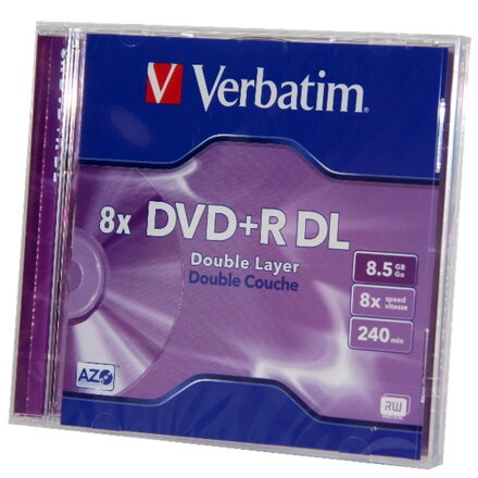 Verbatim DVD+DL 8x normál tokban 