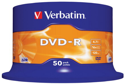 Verbatim DVD-R 16x 4,7GB Cake 50