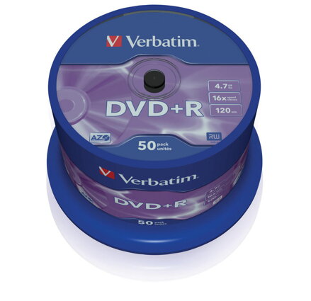 Verbatim DVD+R 16X 4,7GB Cake 50