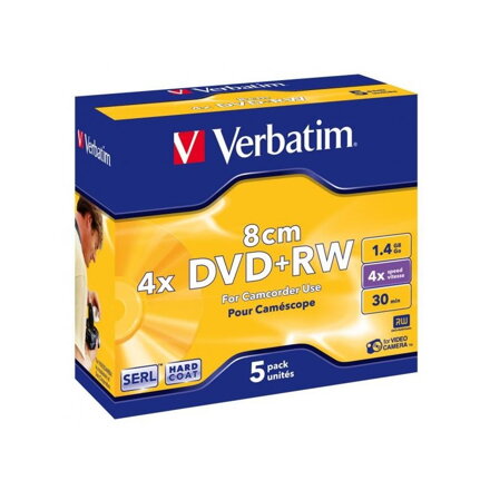 Verbatim DVD+RW 4x 8cm Jewel Case 1ks