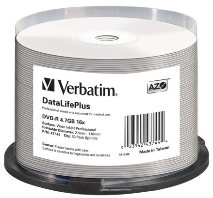 Verbatim DVD-R 16X DataLifePlus Profess. Cake 50