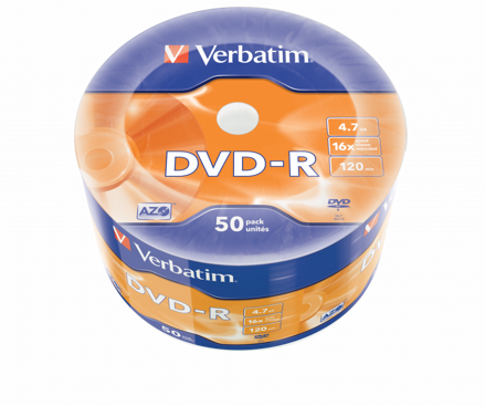 Verbatim DVD-R 16x 4,7GB shrink  50