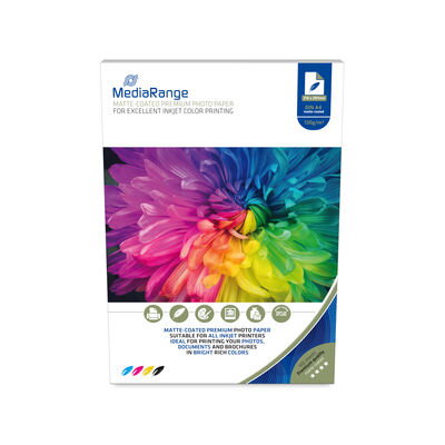 Mediarange Fotopapier A4 matný 130g (100)