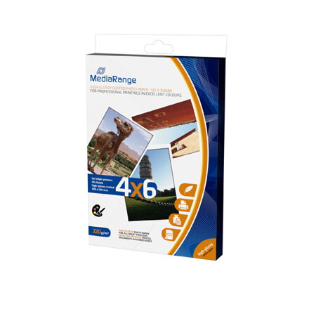 Mediarange Paper 4X6 PH. H.Glossy 220G(50)