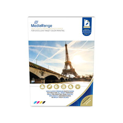 Mediarange Fotopapier A4 vysokolesklý 160g, (100)