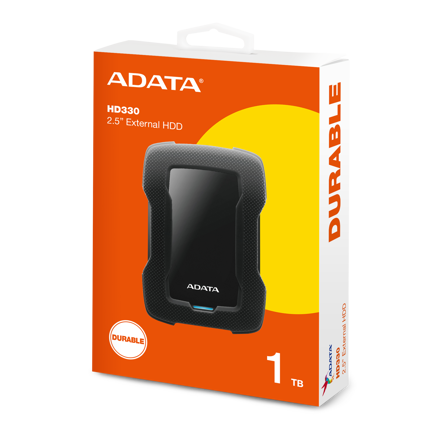 Adata HD330 Külső HDD 1TB 2,5" fekete 3.1