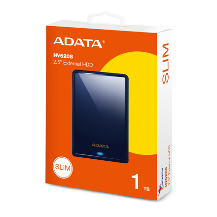ADATA HV620 externý disk 1TB 2.5' modrý