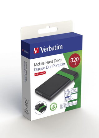 Verbatim HDD 2.5" 320GB USB 3.2 Gen 1 repasované