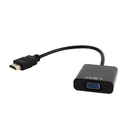 Gembird káblový adaptér HDMI typ A na VGA  0,15 m čierny