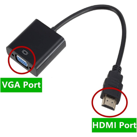 Gembird káblový adaptér HDMI typ A na VGA  0,15 m čierny