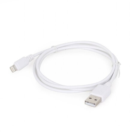 GEMBIRD Lightning kábel  biely  2 m CC-USB2-AMLM-2M-W