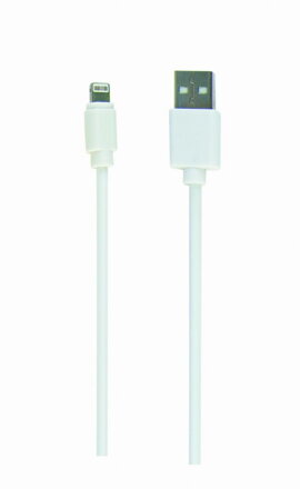 GEMBIRD Lightning kábel  biely  2 m CC-USB2-AMLM-2M-W