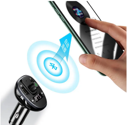 USAMS C21 Autonabíjačka s 2xUSB zásuvkami 3400mA + FM vysielač