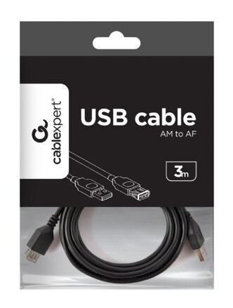 Gembird predlžovací kábel USB 2.0 AM - AF 3m