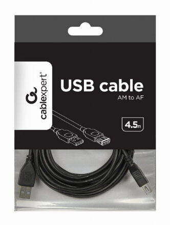 Gembird predlžovací kábel USB 2.0 AM - AF 4,5m