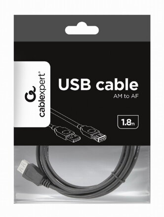Gembird predlžovací kábel USB 2.0 AM - AF 1,8m