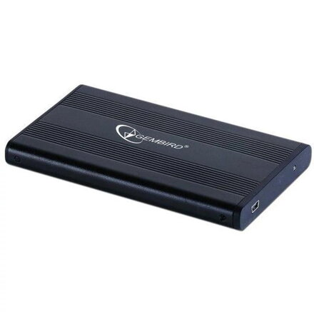 GEMBIRD Külső HDD/SSD ház 2.5'' USB 2.0 Alumínium Fekete