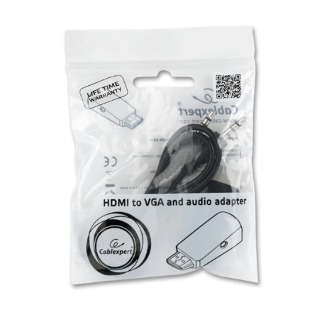 Gembird adaptér HDMI na VGA + 3,5 mm audio