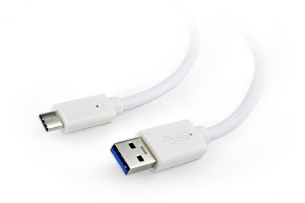 Gembird USB 3.0 kábel to type-C (AM/CM), 1m, biely