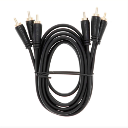 HAMA AV kábel 3 cinch - 3 cinch, pozlátený, 3*, 3 m