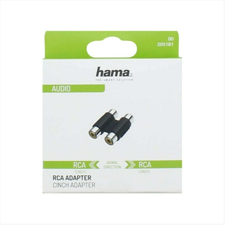 Hama 2x RCA cinch spojka Redukcia