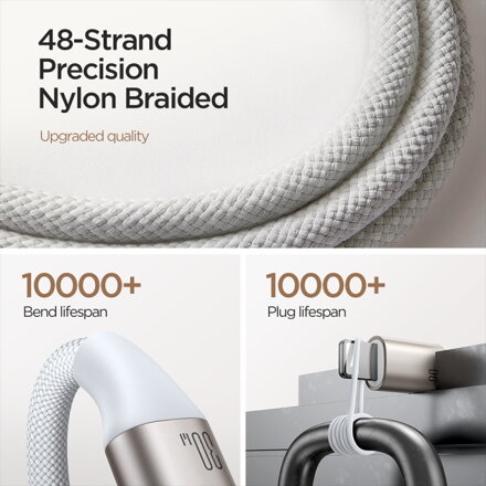 Joyroom 2 az 1-ben vezeték nélküli töltő Apple Watch számára 1,5 m fehér (S-IW012) 
