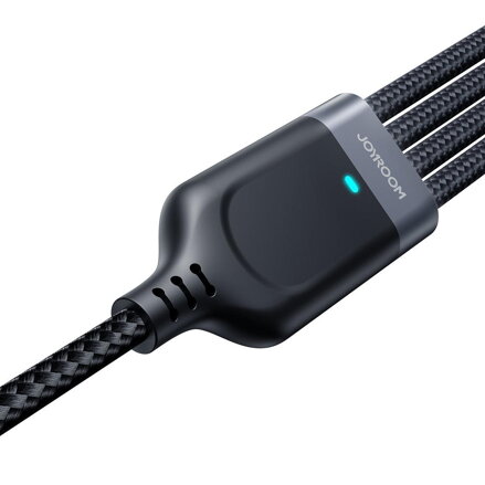 Joyroom nabíjací a dátový kábel USB 4V1 USB-A - USB-C / 2 X LIGHTNING / MICRO 1,2 M  S-1T4018A18 - ČIERNY