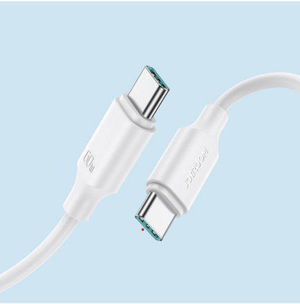 Joyroom kábel USB - C - USB-C 480 Mb/s 60 W 1m biely (S-CC060A9)