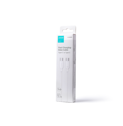 Joyroom kábel USB - C - USB-C 480 Mb/s 60 W 1m biely (S-CC060A9)