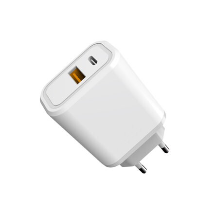 Platinet sieťová nabíjačka 30W PD, QC 3.0 USB-A/USB-C port