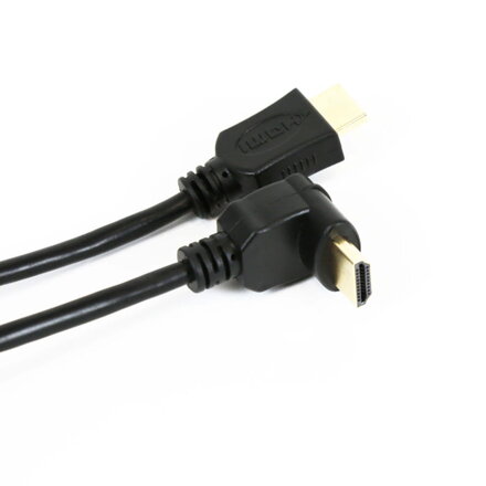 OMEGA HDMI kábel v.1.4 zlatý uhlový 3M [41853]