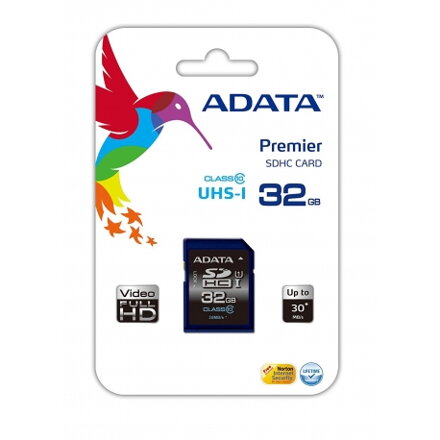 ADATA SDHC UHS-1 karta 32GB Class 10 (až 30MB/s)