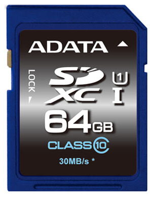 ADATA Premier Pro SDXC karta 64GB UHS-I Class 10