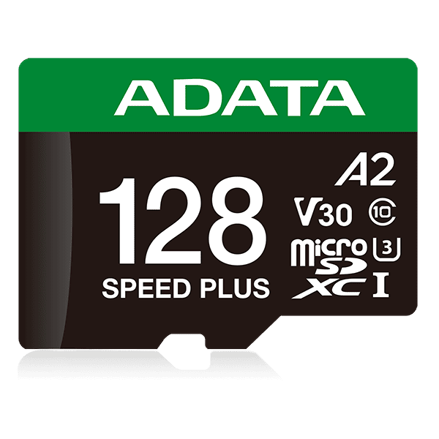 ADATA Speed Plus MicroSDXC 128GB UHS-I U3 V30 A2 + adapter 180/160 MB/s