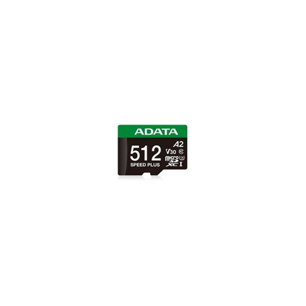 ADATA Speed Plus MicroSDXC 512GB UHS-I U3 V30 A2 + adapter 180/160 MB/s
