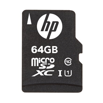 HP mi210 microSDXC 64GB UHS-I U1, Class 10, 100 MB/s + adpatér