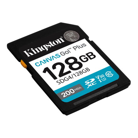 Kingston Canvas Go Plus 128 GB SDXC pamäťová karta UHS-I U3 200MB/s Class 10