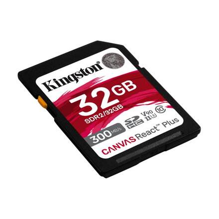 Kingston Canvas React Plus SDHC 32GB Class 10 UHS-II U3 V90 300/260 MB/s 