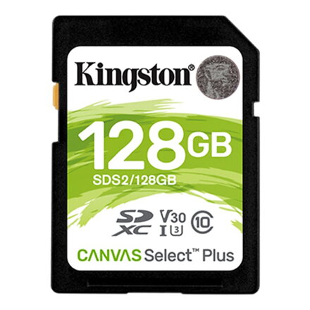 Kingston 128GB  SDXC Canvas Select Plus U1 V10 CL10 100/85 MB/s 