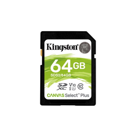 Kingston 64GB  SDXC Canvas Select Plus U1 V10 CL10 100MB/s 