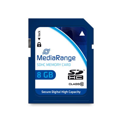MediaRange 8GB SDHC CL10 
