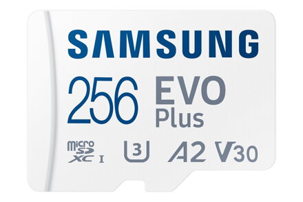 Samsung EVO Plus Micro SDXC 256GB + adaptér UHS-I U3  Class 10 160 MB/s
