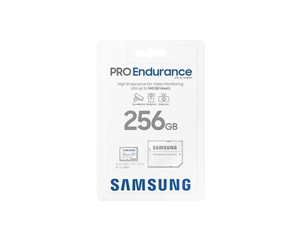 SAMSUNG PRO Endurance microSDXC pamäťová karta 256GB 100 MB/s (SD adaptér)