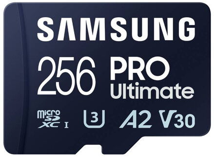 Samsung PRO Ultimate micro SDXC 256GB+USB adaptér 200MB/s UHS-I U3  Class 10 