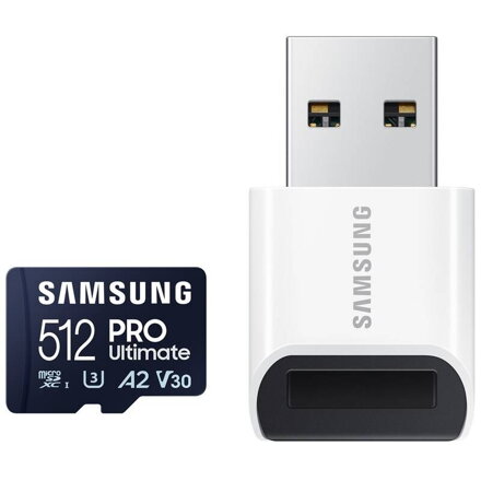 Samsung PRO Ultimate micro SDXC 512GB+USB adaptér 200MB/s UHS-I U3  Class 10 