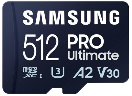 Samsung PRO Ultimate micro SDXC 512GB+USB adaptér 200MB/s UHS-I U3  Class 10 