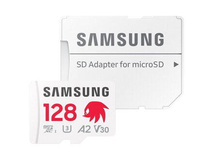 SAMSUNG PRO Plus microSDXC 128GB Sonic the Hedgehog + adapter class 10 UHS-I U3 A2 V30 180/130 MB/s 
