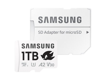 SAMSUNG PRO Plus microSDXC 1TB Sonic the Hedgehog + adapter class 10 UHS-I U3 A2 V30 180/130 MB/s 